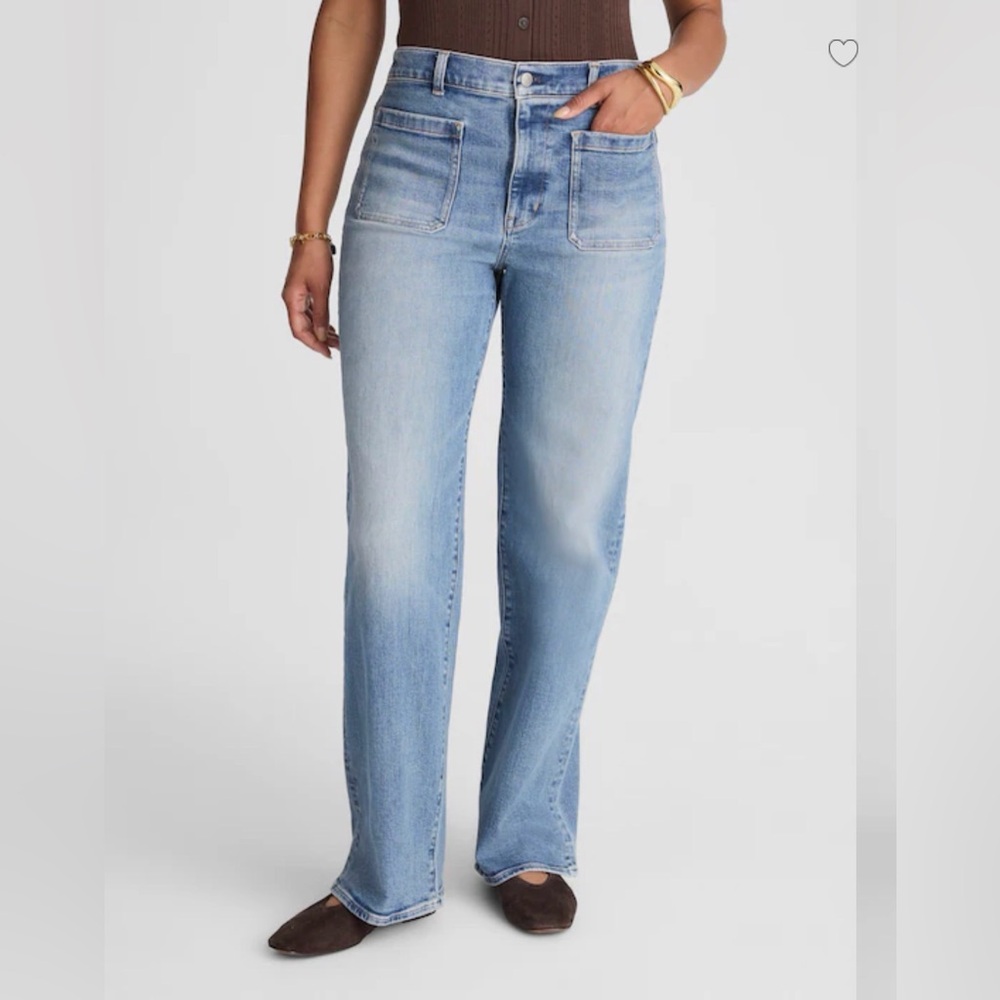 Madewell Curvy Petite Emmett Wide-Leg Jean | Size 31 Petite